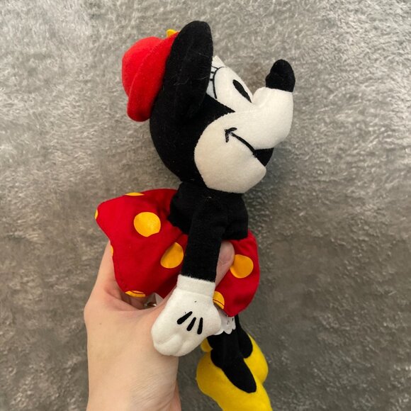Disney Store Mini Bean Bag 30's Vintage Style Minnie Mouse Plush Animal NWT - Picture 2 of 11